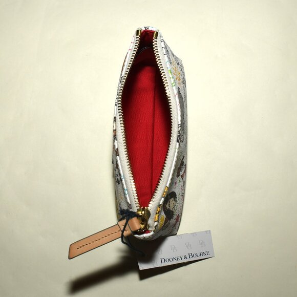 Dooney & Bourke Disney Dogs Wristlet Zip Pouch White Multi NEW WITH TAGS - Picture 7 of 7